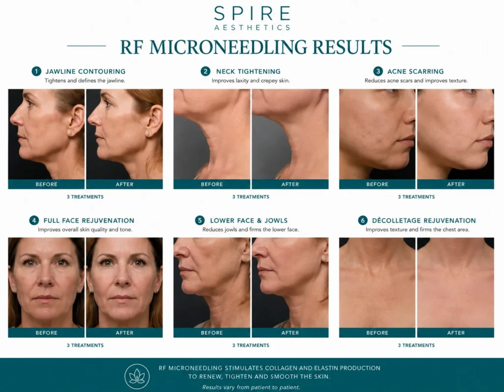 RF Microneedling Skin tightening Newbury results